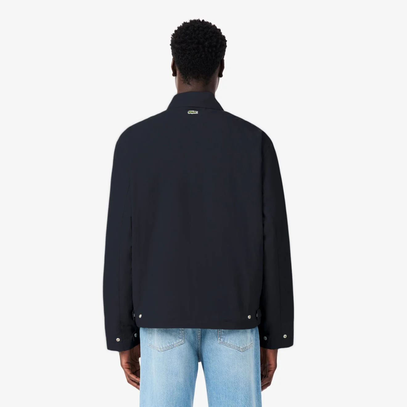 Lacoste Water-Repellent Textured Taffeta Jacket Blackbird - Image 4