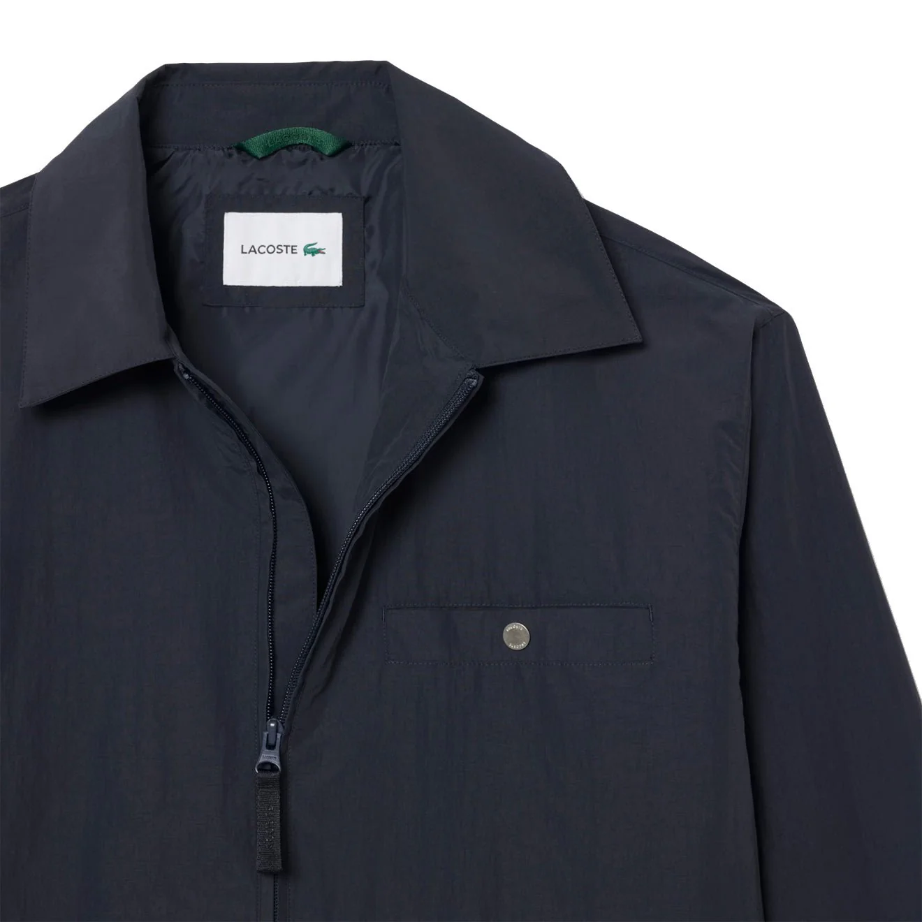 Lacoste Water-Repellent Textured Taffeta Jacket Blackbird - Image 5