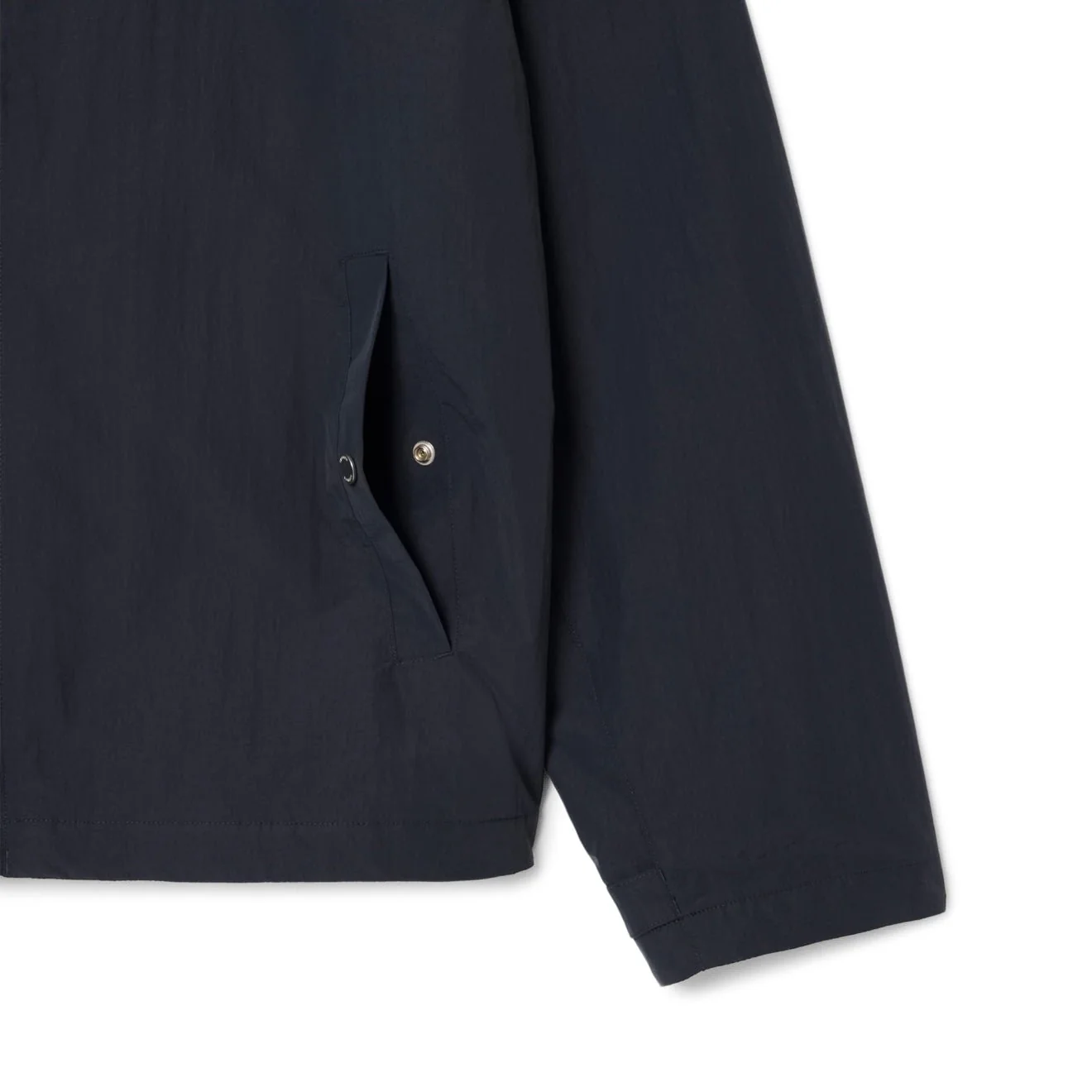 Lacoste Water-Repellent Textured Taffeta Jacket Blackbird - Image 7