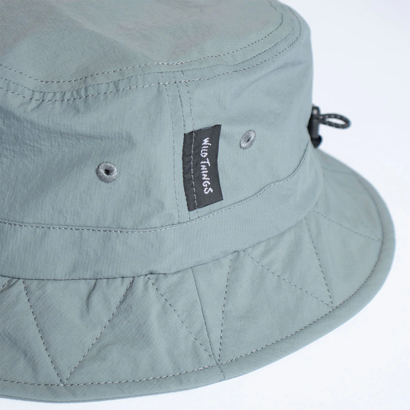 Wild Things Nylon Bucket Hat Flint Grey - Image 5