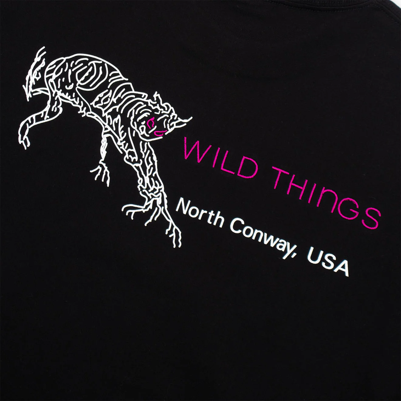 Wild Things Wild Cat T-Shirt Black - Image 2