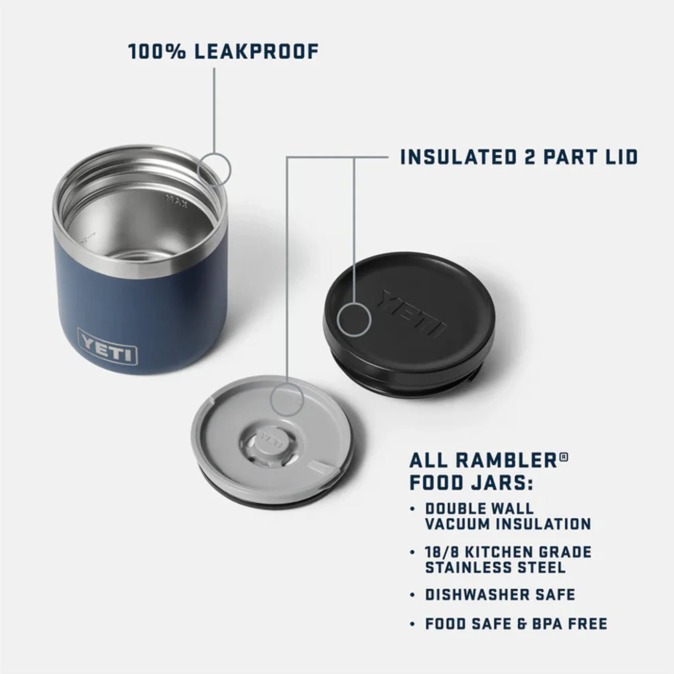YETI Insulated Food Jar 8oz Stainless Steel - Image 8