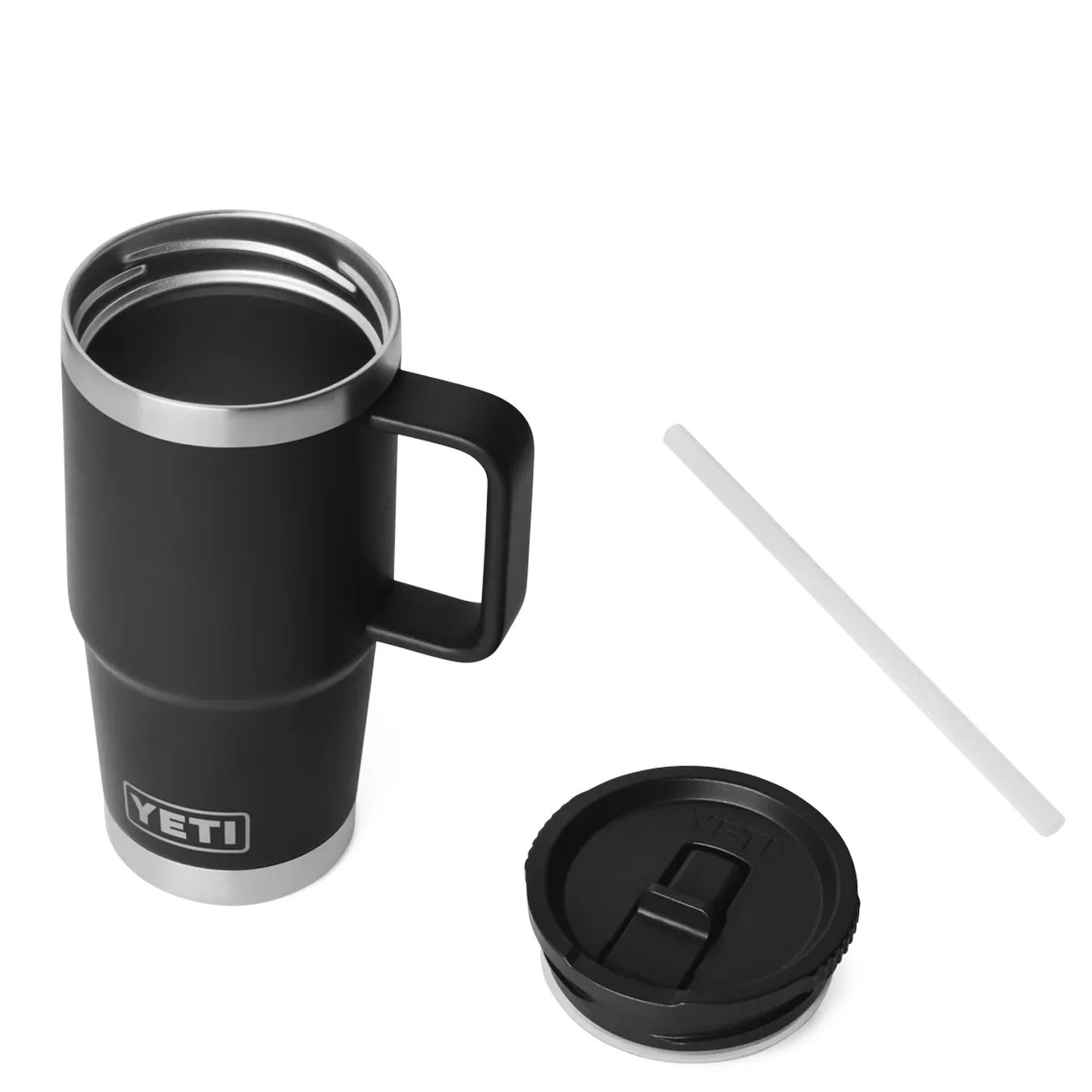 YETI  Rambler 20 Oz Travel Straw Mug Black - Image 4