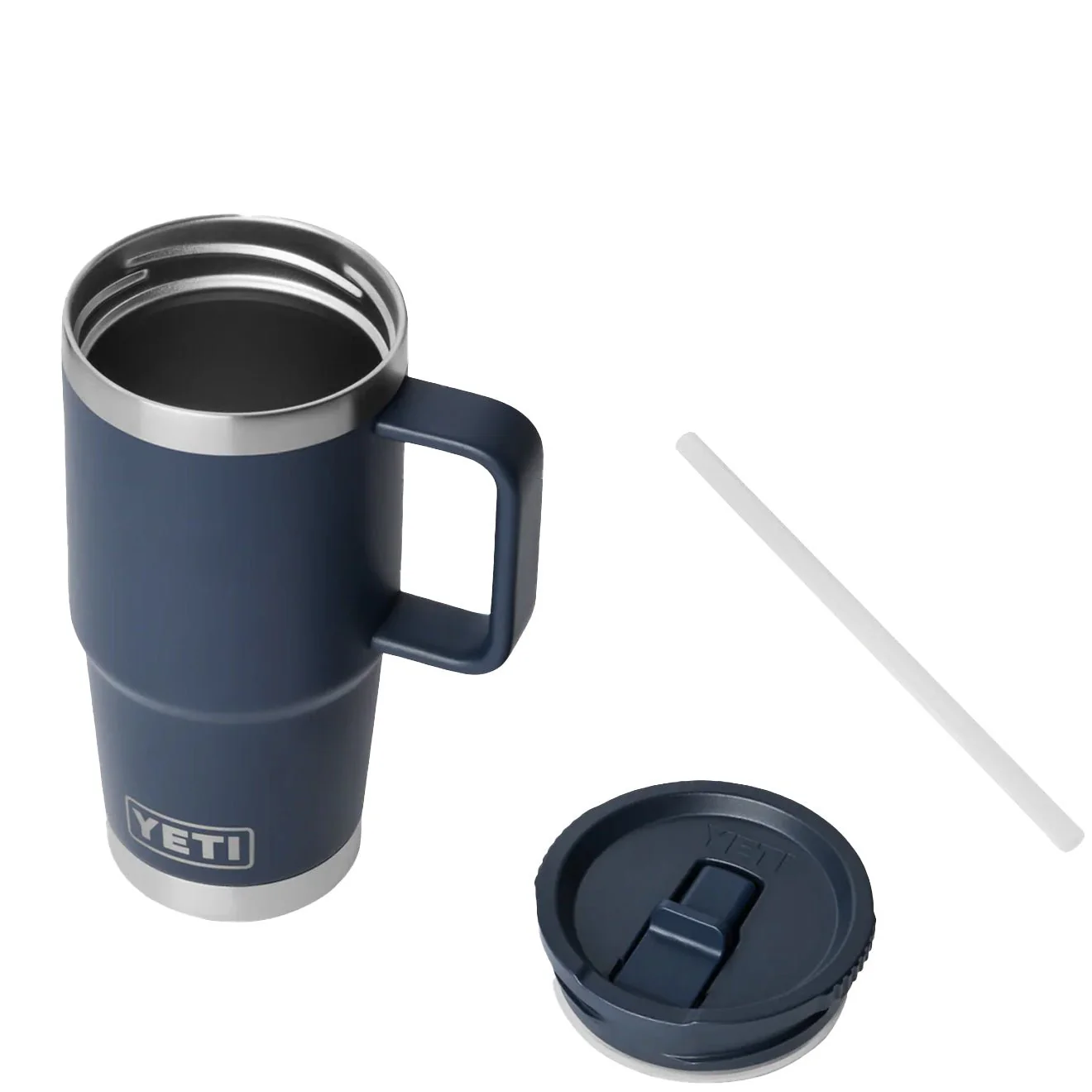 YETI  Rambler 20 Oz Travel Straw Mug Navy - Image 4