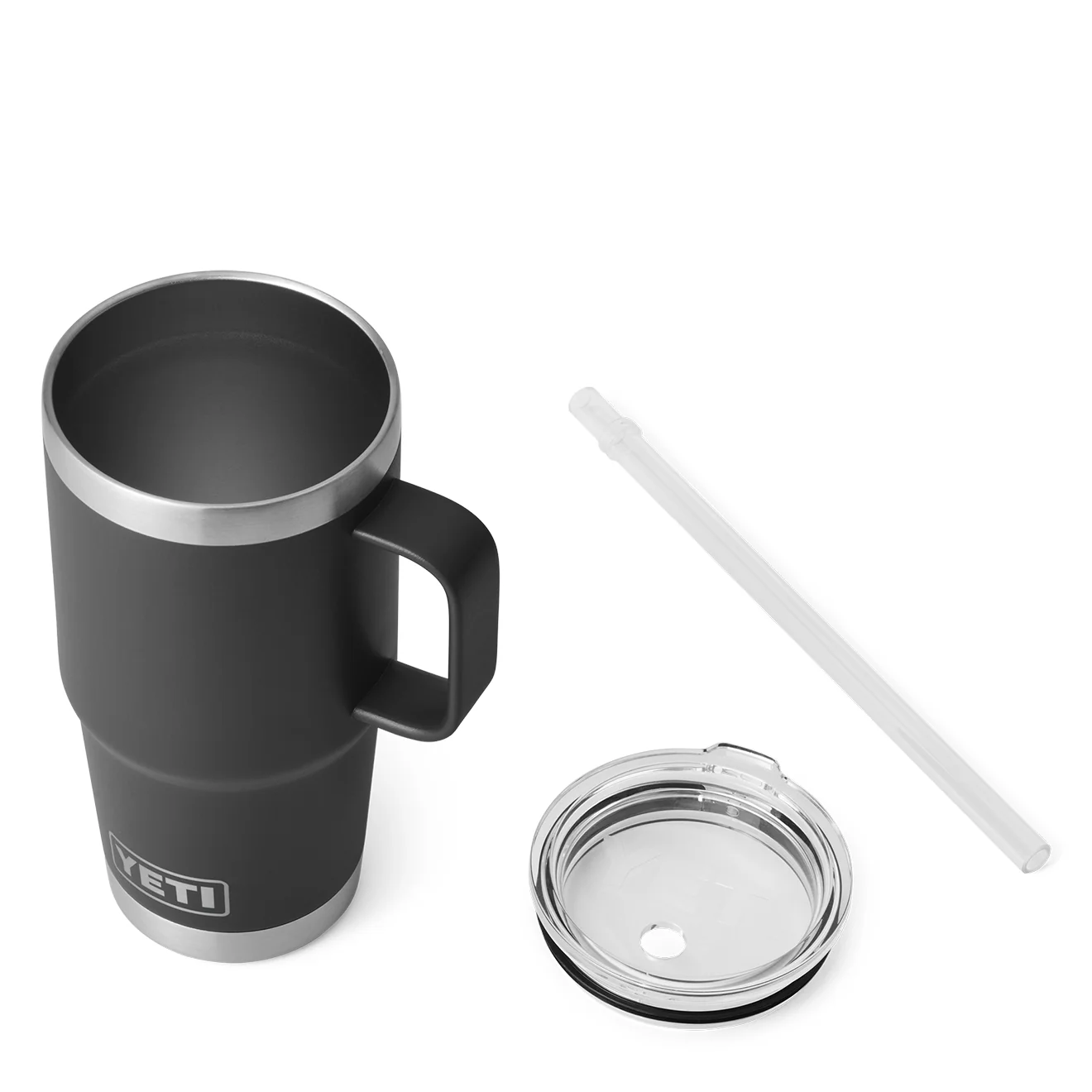YETI Rambler 25oz Straw Mug Black - Image 4