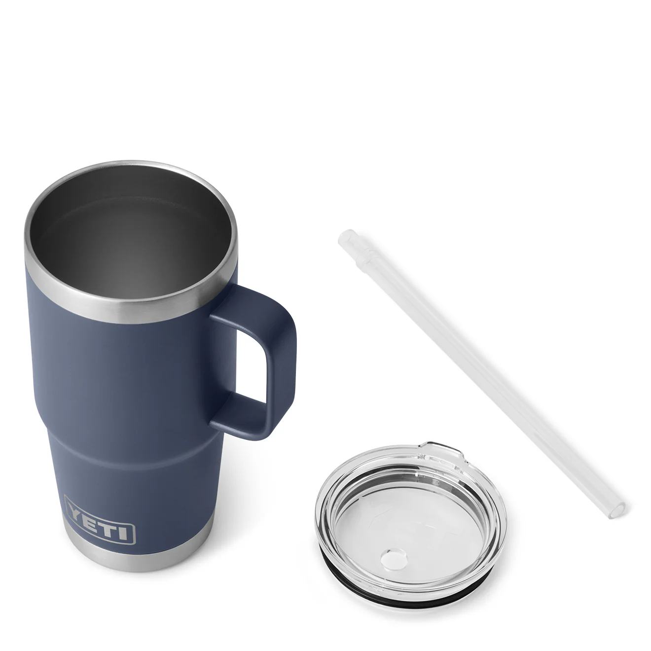 YETI Rambler 25oz Straw Mug Navy - Image 4