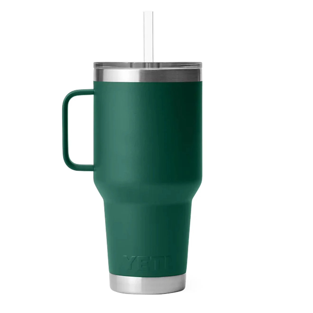 YETI Rambler 35oz Straw Mug Black Forest Green - Image 2