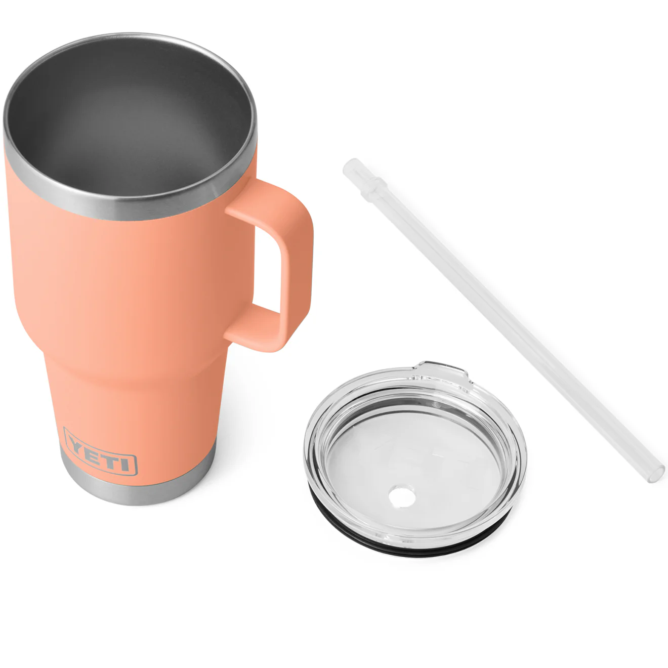 YETI Rambler 35oz Straw Mug Lowcountry Peach - Image 3