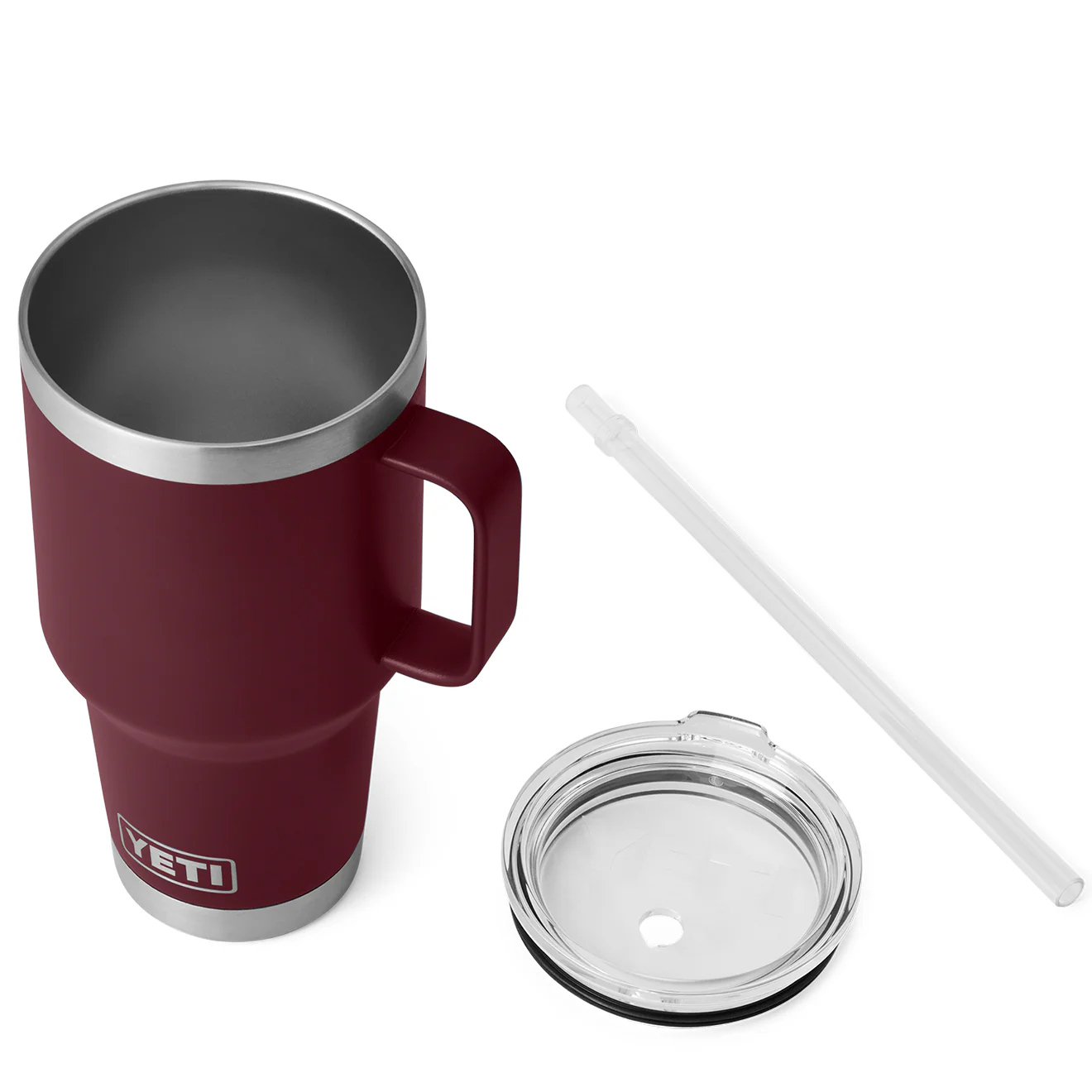 YETI Rambler 35oz Straw Mug Wild Vine Red - Image 3