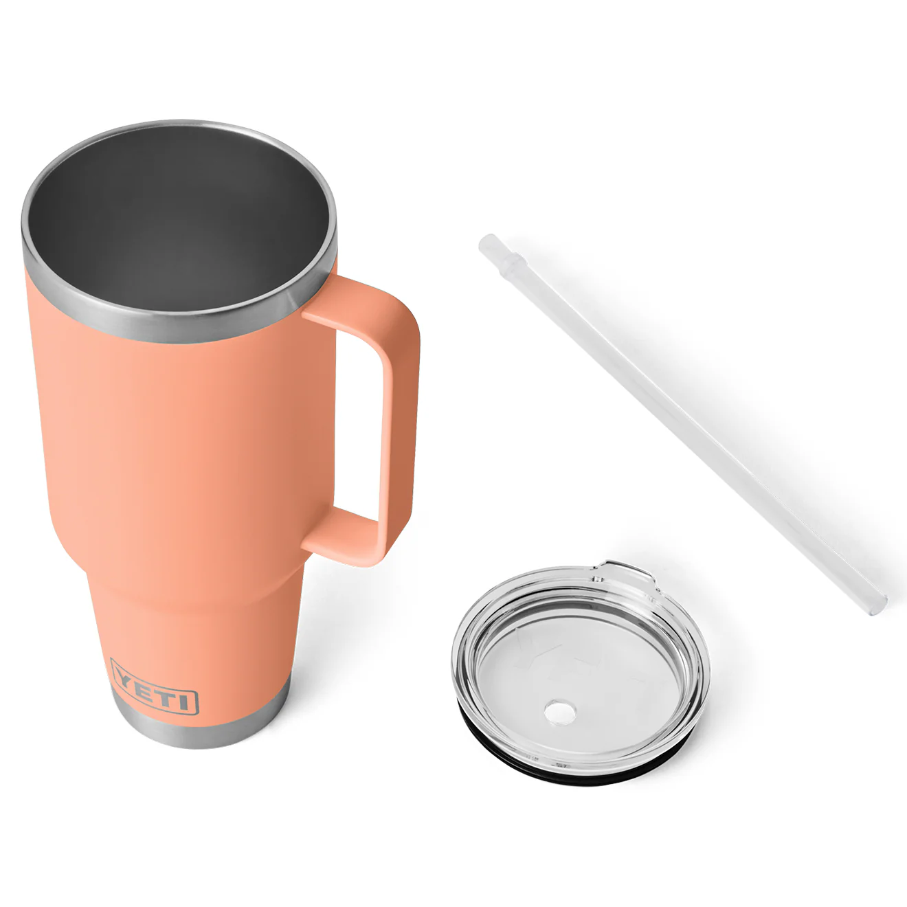 YETI Rambler 42oz Straw Mug Lowcountry Peach - Image 3