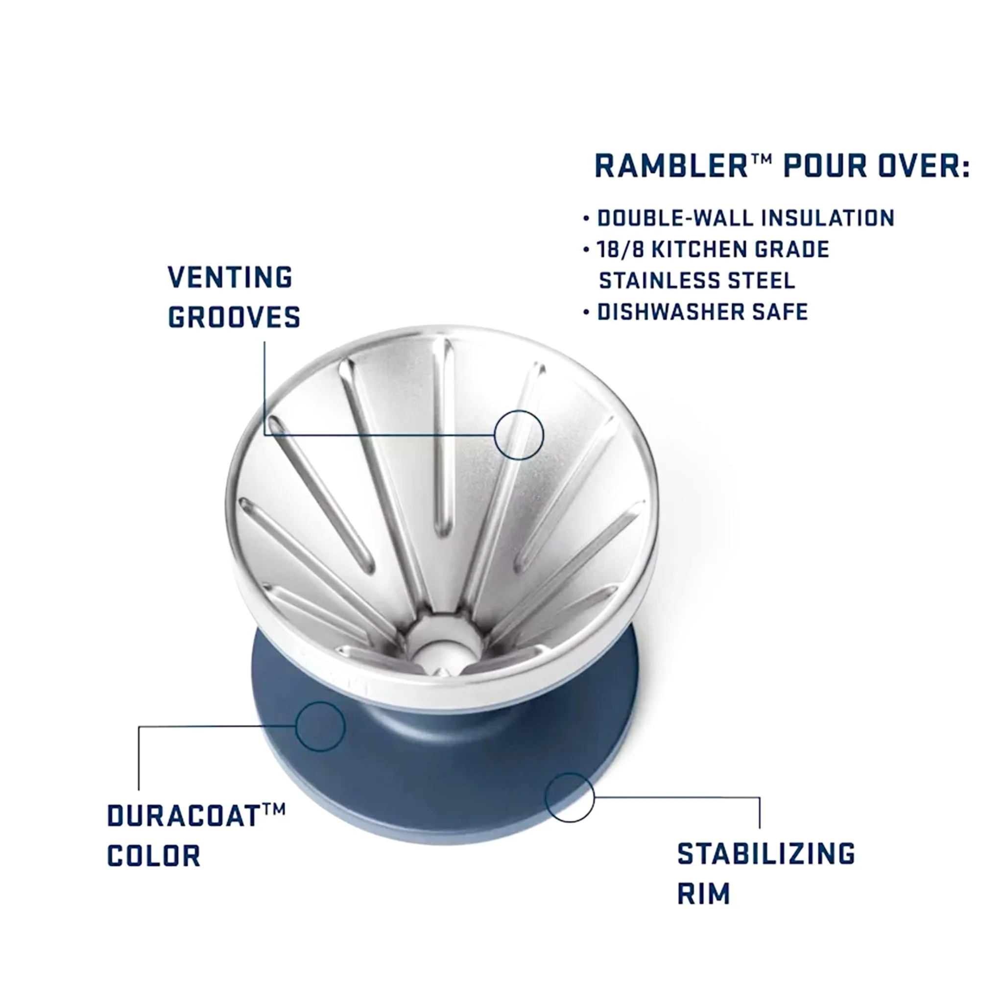 YETI Rambler Pour Over Black - Image 4